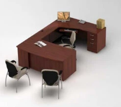 ZIRA - ZL-4 Computer Corner With Executive Bow-top Desk -Cheap Ugoburo Store 4329 l
