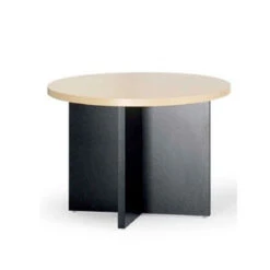 Concept 400E - Round Meeting Table In Laminate With X Base
