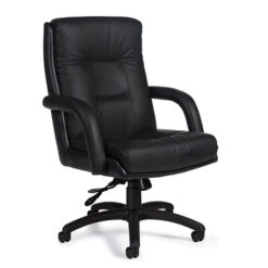 Comfortable Office Chair In Leather - Arturo 3992