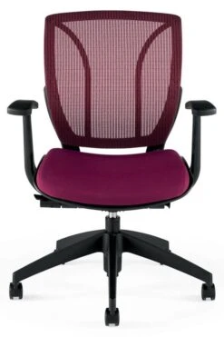 Roma 1900 - Environmentally Friendly Task Office Mesh Chair -Cheap Ugoburo Store burgundy