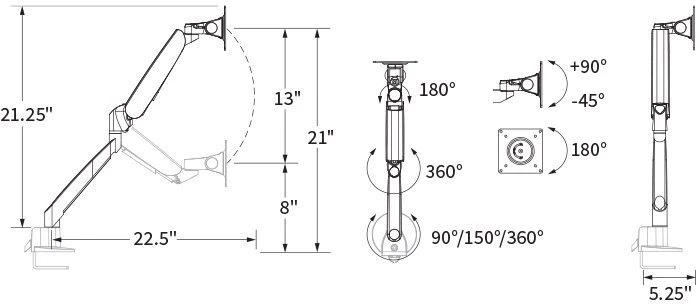 Computer Monitor Arm - Conform Computer Monitor Arm - Conform -Cheap Ugoburo Store conform lineart