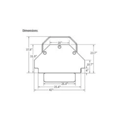 Workrite Solace - Corner Desk Sit-Stand Converter -Cheap Ugoburo Store dimension1