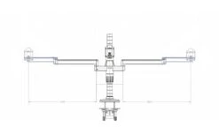 M/Flex M8.1 - Heavy-Duty 3-Monitor Arm -Cheap Ugoburo Store mflex dimension