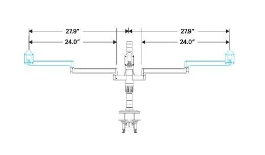 M/Flex M2.1 - 6-Screen Multi-Monitor Arm M/Flex M2.1 - 6-Screen Multi-Monitor Arm -Cheap Ugoburo Store mflex specbg 01