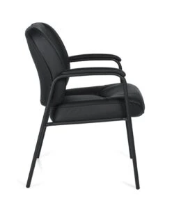 Guest Chair In Black Leather - OTG3915 3 Guest Chair In Black Leather - OTG3915 -Cheap Ugoburo Store otg3915b side 19534 zoom