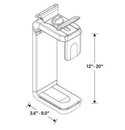 CPU600 One-Touch Swivel-Slider CPU Holder -Cheap Ugoburo Store specs cpu600