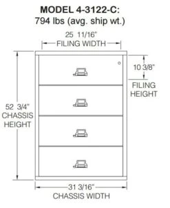 4 Drawers Lateral File Cabinet - 4-3122-C 7 4 Drawers Lateral File Cabinet - 4-3122-C -Cheap Ugoburo Store untitled 3