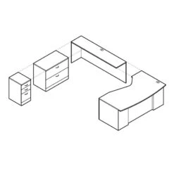 ZIRA - ZL-10 Computer Desk Suite 10 ZIRA - ZL-10 Computer Desk Suite -Cheap Ugoburo Store zl 10 axo 3d